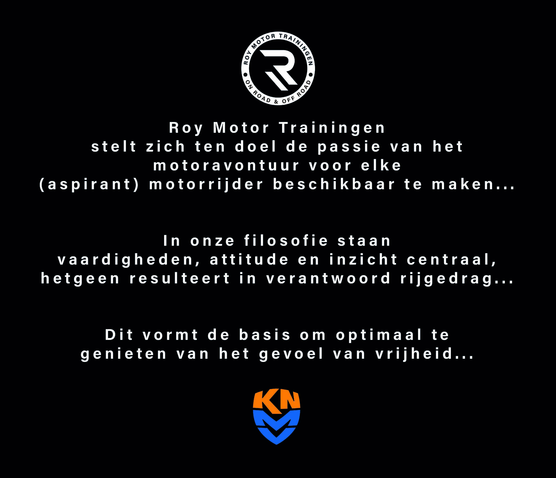 Tekst Roy Motortraining Quote