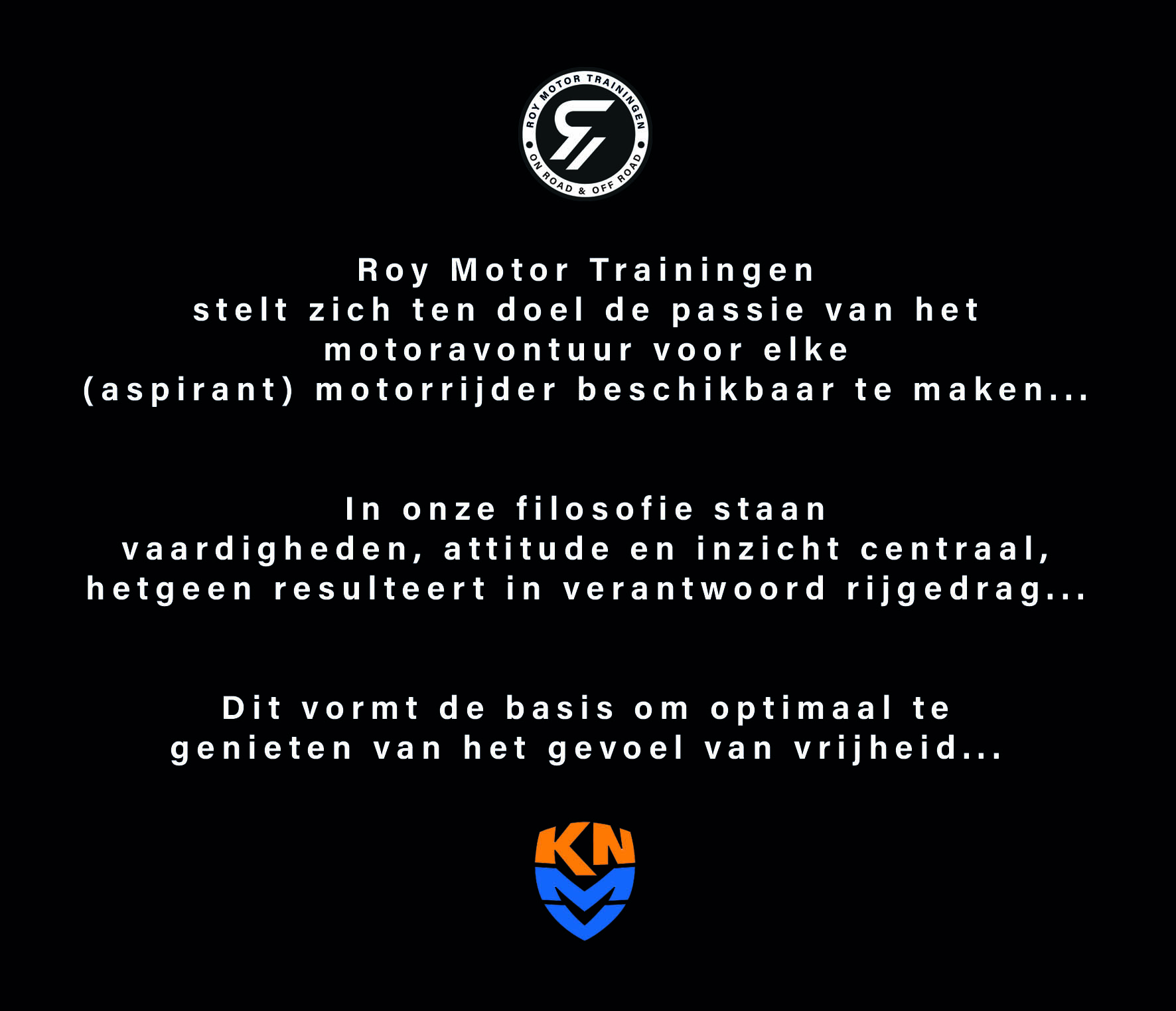 Tekst Roy Motortraining Quote